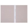 Skoroszyt OFFICE PRODUCTS Premium, karton, z listwą, nadruk, A4, 350gsm, biały
