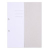 Skoroszyt OFFICE PRODUCTS Budget, karton, oczkowy, nadruk, 1/2, A4, 250gsm, biały