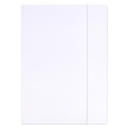 Teczka z gumką OFFICE PRODUCTS Premium, karton, A4, 350gsm, 3-skrz., biała