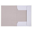 Teczka z gumką OFFICE PRODUCTS Premium, karton, A4, 350gsm, 3-skrz., biała