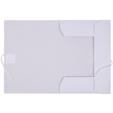Teczka wiązana OFFICE PRODUCTS Budget Pro, karton, biała wewn., A4, 250gsm, 3-skrz., biała
