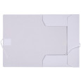 Teczka wiązana OFFICE PRODUCTS Budget Pro, karton, biała wewn., A4, 250gsm, 3-skrz., biała
