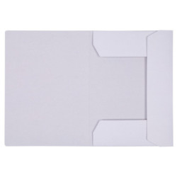 Teczka z gumką OFFICE PRODUCTS Budget Pro, karton, biała wewn., A4, 250gsm, 3-skrz., biała