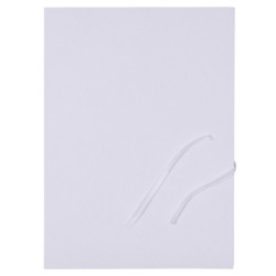 Teczka wiązana OFFICE PRODUCTS Budget, karton, A4, 250gsm, 3-skrz., biała