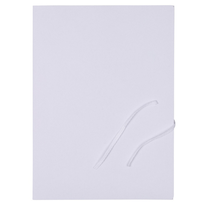 Teczka wiązana OFFICE PRODUCTS Budget, karton, A4, 250gsm, 3-skrz., biała