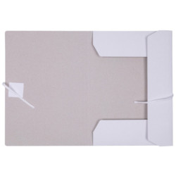 Teczka wiązana OFFICE PRODUCTS Budget, karton, A4, 250gsm, 3-skrz., biała