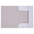Teczka z gumką OFFICE PRODUCTS Budget, karton, A4, 250gsm, 3-skrz., biała