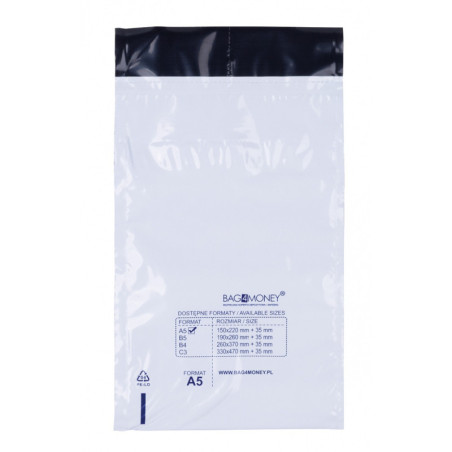 Koperta bezpieczna OFFICE PRODUCTS, M5, 150x220mm, 50szt., biała
