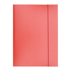 Teczka z gumką OFFICE PRODUCTS, karton/lakier, A4, 320gsm, 3-skrz., mix kolorów