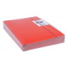 Teczka z gumką OFFICE PRODUCTS, karton/lakier, A4, 320gsm, 3-skrz., mix kolorów