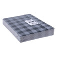 Teczka z gumką OFFICE PRODUCTS, karton/lakier, A4, 320gsm, 3-skrz., mix kolorów w kratę