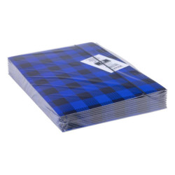 Teczka z gumką OFFICE PRODUCTS, karton/lakier, A4, 320gsm, 3-skrz., mix kolorów w kratę