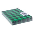 Teczka z gumką OFFICE PRODUCTS, karton/lakier, A4, 320gsm, 3-skrz., mix kolorów w kratę