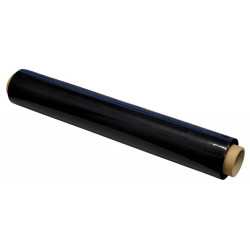 Folia stretch OFFICE PRODUCTS, ręczna, 1,2kg netto, szer. 500mm, 23mikr., czarna