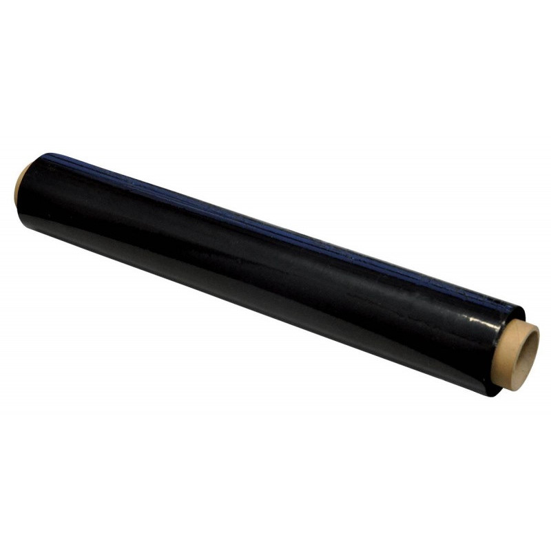 Folia stretch OFFICE PRODUCTS, ręczna, 1,7kg netto, szer. 500mm, 23mikr., czarna