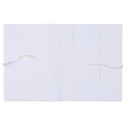 Teczka archiwizacyjna wiązana OFFICE PRODUCTS Budget Pro, 50mm, karton, biała wewn., A4, 250gsm, 3-skrz., biała