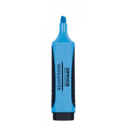 Zakreślacz fluorescencyjny OFFICE PRODUCTS z gumowym uchwytem, 2-5mm, niebieski
