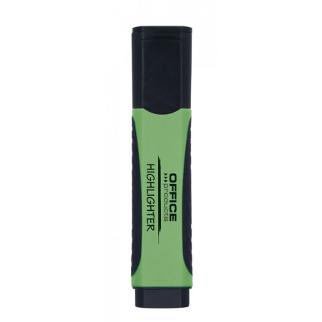 Zakreślacz fluorescencyjny OFFICE PRODUCTS z gumowym uchwytem, 2-5mm, zielony