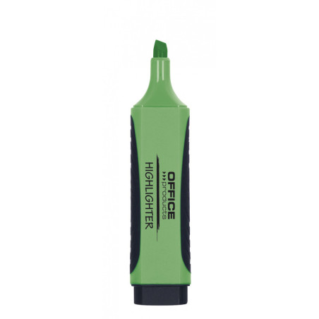 Zakreślacz fluorescencyjny OFFICE PRODUCTS z gumowym uchwytem, 2-5mm, zielony