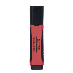 Zakreślacz fluorescencyjny OFFICE PRODUCTS z gumowym uchwytem, 2-5mm, czerwony