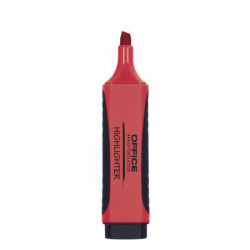 Zakreślacz fluorescencyjny OFFICE PRODUCTS z gumowym uchwytem, 2-5mm, czerwony