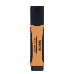 Zakreślacz fluorescencyjny OFFICE PRODUCTS z gumowym uchwytem, 2-5mm, pomarańczowy