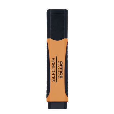 Zakreślacz fluorescencyjny OFFICE PRODUCTS z gumowym uchwytem, 2-5mm, pomarańczowy
