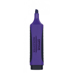 Zakreślacz fluorescencyjny OFFICE PRODUCTS z gumowym uchwytem, 2-5mm, fioletowy