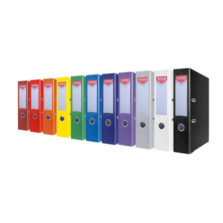 Segregator OFFICE PRODUCTS Officer z szyną, PP, A4/75mm, niebieski