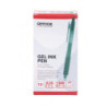 Długopis automatyczny żelowy OFFICE PRODUCTS,  gr. linii 0,25mm, dł. linii 1200m, zielony