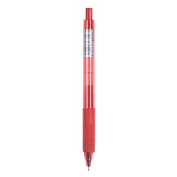 Długopis automatyczny żelowy OFFICE PRODUCTS,  gr. linii 0,25mm, dł. linii 1200m, czerwony