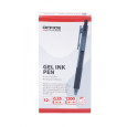 Długopis automatyczny żelowy OFFICE PRODUCTS,  gr. linii 0,25mm, dł. linii 1200m, czarny