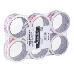 Taśma pakowa OFFICE PRODUCTS, ostrożnie nie rzucać, 48mm x 50y, 36mic, 1szt., biała