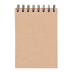 Kołonotatnik OFFICE PRODUCTS, craft, A6, w kratkę, 80 kart., 80gsm, brązowy