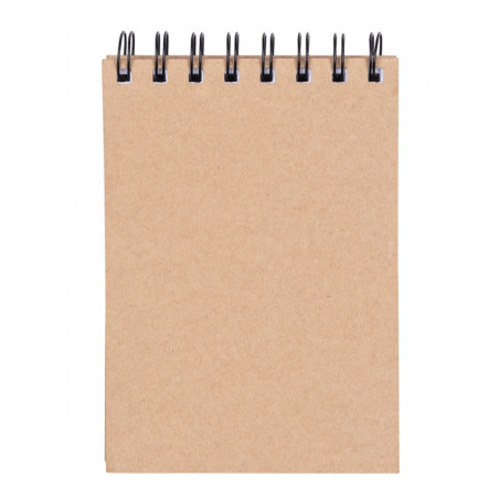 Kołonotatnik OFFICE PRODUCTS, craft, A6, w kratkę, 80 kart., 80gsm, brązowy