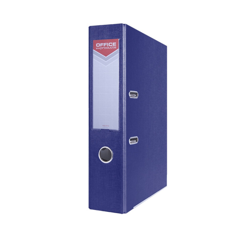 Segregator OFFICE PRODUCTS Officer z szyną, PP, A4/75mm, granatowy