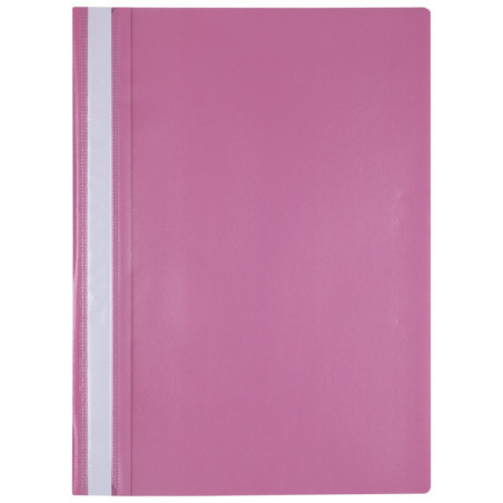 Skoroszyt OFFICE PRODUCTS, PP, A4, miękki, 100/170mikr., różowy