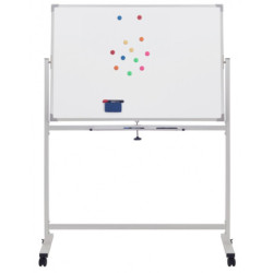Tablica mobilna suchoś. -magn. OFFICE PRODUCTS, dwustronna, lakierowana, rama aluminiowa, 110x75cm, biała