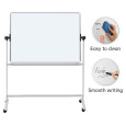 Tablica mobilna suchoś. -magn. OFFICE PRODUCTS, dwustronna, lakierowana, rama aluminiowa, regulacja kąta nachylenia, 150x100cm,