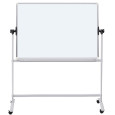 Tablica mobilna suchoś. -magn. OFFICE PRODUCTS, dwustronna, lakierowana, rama aluminiowa, regulacja kąta nachylenia, 150x120cm,
