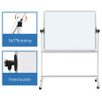 Tablica mobilna suchoś. -magn. OFFICE PRODUCTS, dwustronna, lakierowana, rama aluminiowa, regulacja kąta nachylenia, 150x120cm,