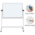 Tablica mobilna suchoś. -magn. OFFICE PRODUCTS, dwustronna, lakierowana, rama aluminiowa, regulacja kąta nachylenia, 180x120cm,