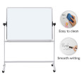 Tablica mobilna suchoś. -magn. OFFICE PRODUCTS, dwustronna, lakierowana, rama aluminiowa, regulacja kąta nachylenia, 200x100cm,