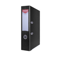 Segregator OFFICE PRODUCTS Officer z szyną, PP, A4/75mm, czarny
