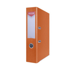 Segregator OFFICE PRODUCTS Officer z szyną, PP, A4/75mm, pomarańczowy