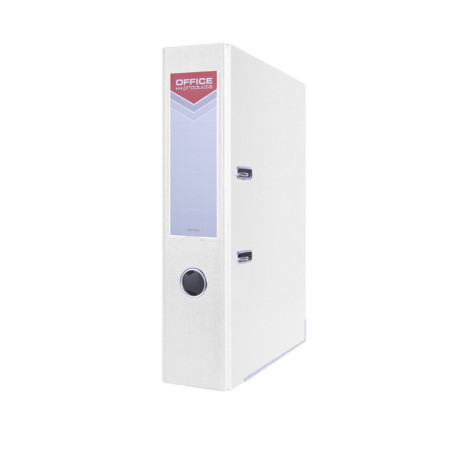 Segregator OFFICE PRODUCTS Officer z szyną, PP, A4/75mm, biały