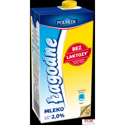 Mleko POLMLEK UHT bez laktozy 2% 1l