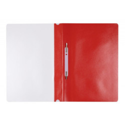 Skoroszyt OFFICE PRODUCTS, PP, A4, miękki, 100/170mikr., czerwony