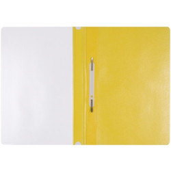 Skoroszyt OFFICE PRODUCTS, PP, A4, miękki, 100/170mikr., żółty