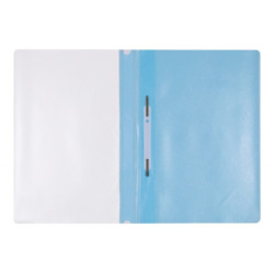 Skoroszyt OFFICE PRODUCTS, PP, A4, miękki, 100/170mikr., jasnoniebieski